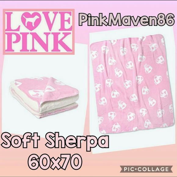 ♀️VS Pink Sherpa Blanket